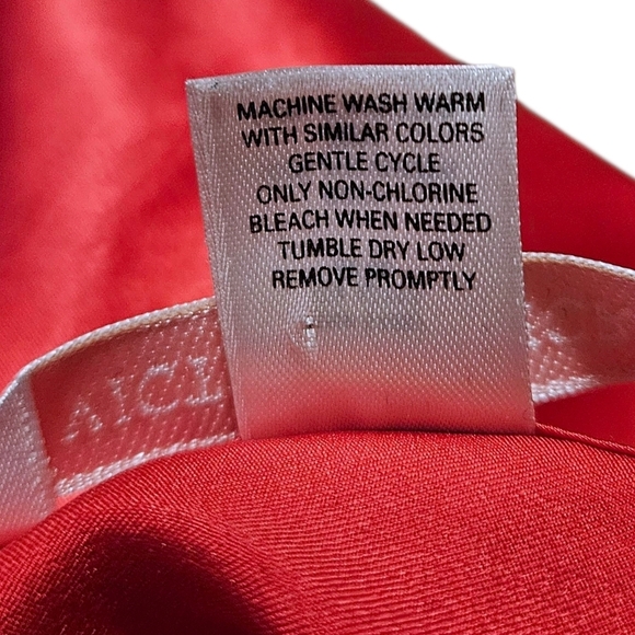 VTG Victoria’s Secret Red Satin Slip Dress M Lace Babydoll Y2K Lingerie 2000s - Picture 8 of 13